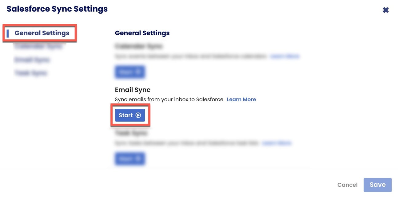 How do I set up and use Email Sync?